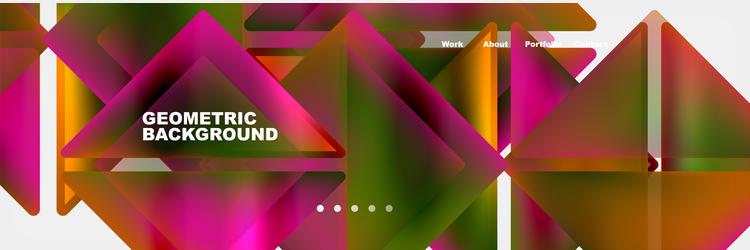 triangle minimal web site page background design vector image