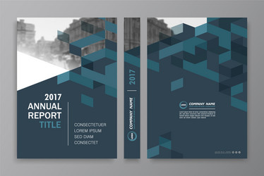 Cover design annnual report flyer presentation vector