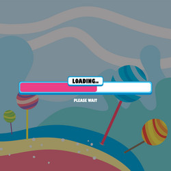 game ui menu application mobile app vector image