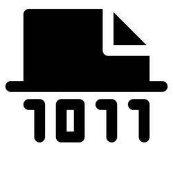 important info in code encrypted vector image