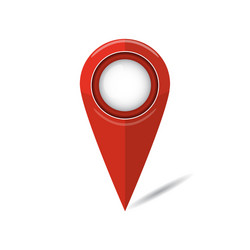Map pointer flat icon gps location symbol flat Vector Image