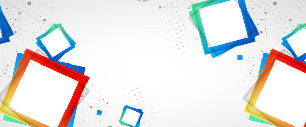 multicolored squares arranged on a plexus vector image