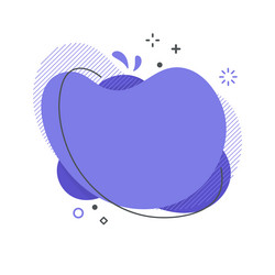 Liquid text box quote speech bubble flowing Vector Image