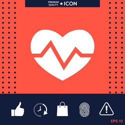 Heart medical icon vector