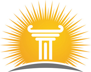 Justice Law Logo Concept Vector Image