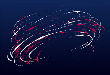 dots particles flowing vortex abstract background vector image