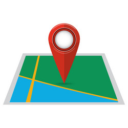 Gps location symbol flat design map pointer vector