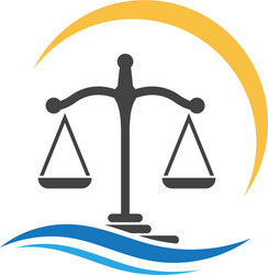 Justice Law Logo Template Vector Image