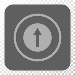 up rounded arrow square button vector image