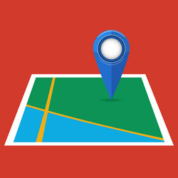 Gps location symbol flat design map pointer vector