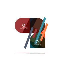 minimal flat clean abstract option step vector image
