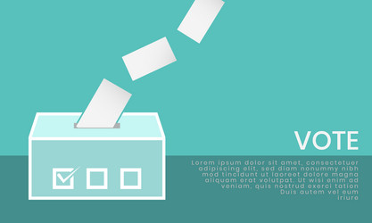 ballot box icon vote selection concept vector