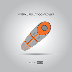 hand controller for virtual reality system vector image