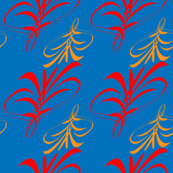 pattern of red and mustard lines hieroglyphs vector image