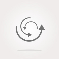 Abstract circles lines arrows on web glossy vector