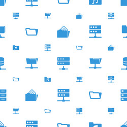 Archive icons pattern seamless white background vector