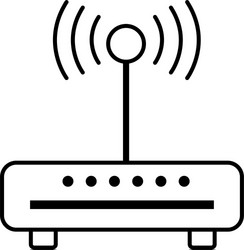 line router wifi connection network technology vector image