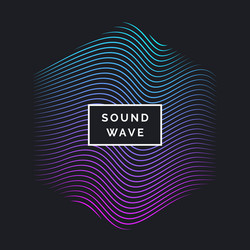 abstract background with dynamic waves vector image