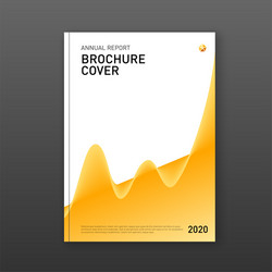 Annual report cover design template for business vector