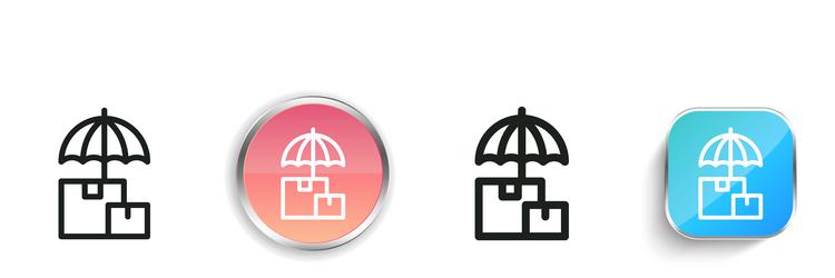 keep icon thin linear regular and button style vector image