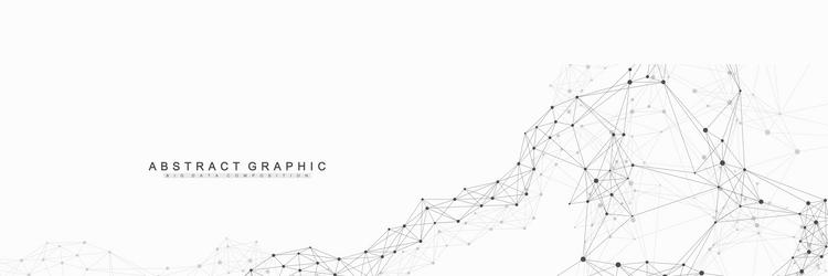abstract tech network connection dots digital vector image