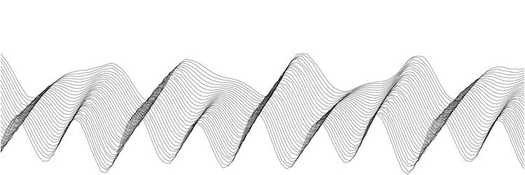 abstract wavy patterns with curved lines vector image