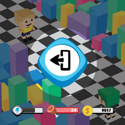 game ui menu application mobile app vector image