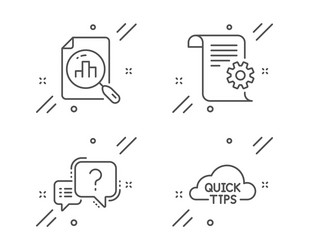 analytics graph technical documentation vector image