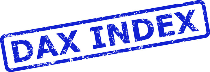 Dax index stamp seal with rubber style and rounded vector