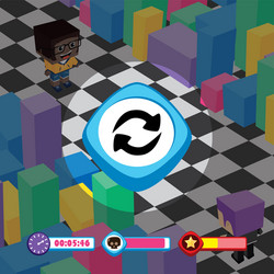 game ui menu application mobile app vector image