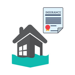 Insurance design house icon isolated vector