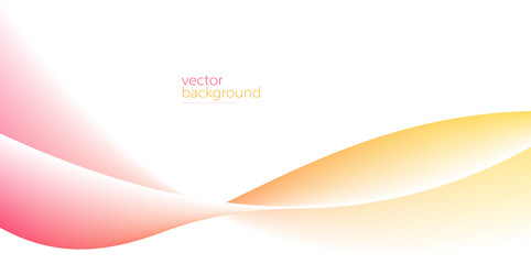 smooth flow of wavy shape with gradient abstract vector image