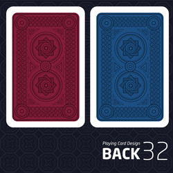 card back abstract pattern background underside vector image