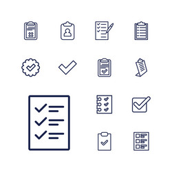 13 checkbox icons vector