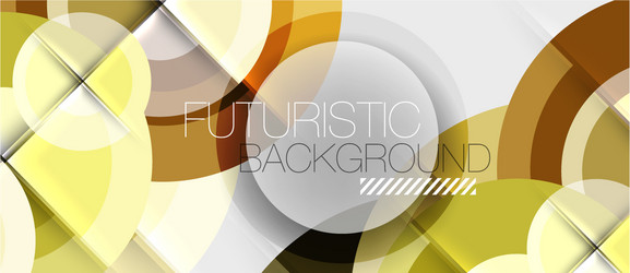 Geometric Circles Abstract Background vector