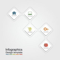 Infographic design template vector