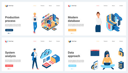 data approach and analysis of modern database vector image
