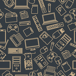 seamless pattern from a set of computer vector image