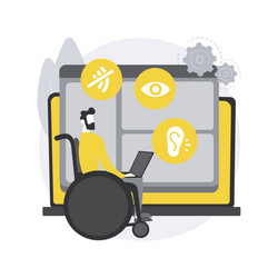 Web accessibility program abstract concept vector