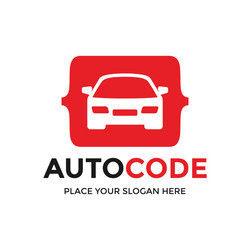 Auto code logo vector