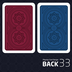 card back abstract pattern background underside vector image