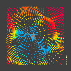 Dynamic Particle Array - 3D Tech vector image
