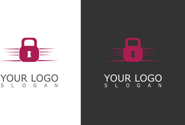 Home security logo shield lock logo Royalty Free Vector