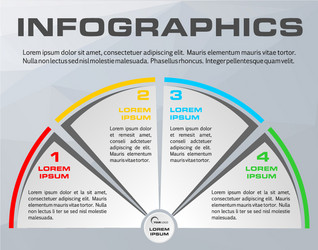 Modern colorful infographics options template vector