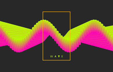 molecular wave abstract background with dynamic vector image
