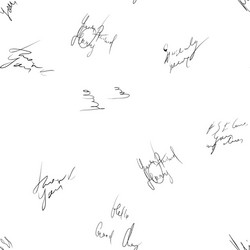 seamless abstract text pattern handwritten font vector image
