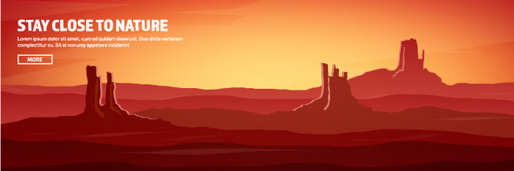 Desert trip header extreme tourism and travelling vector