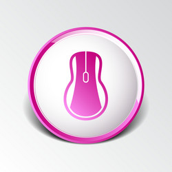 computer mouse icon symbol click button vector image