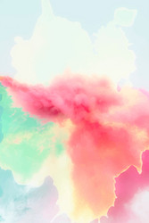 Red gradient smoke explosion effect background vector