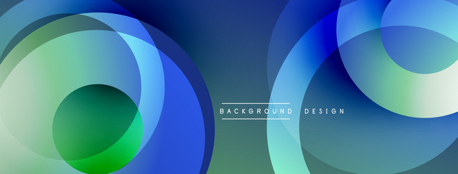 abstract background features overlapping circles vector image